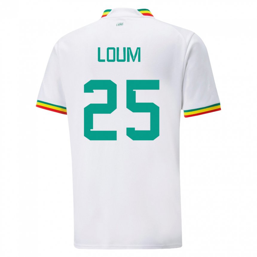 Damen Senegalesische Mamadou Loum #25 Weiß Heimtrikot Trikot 22-24 T-shirt Österreich