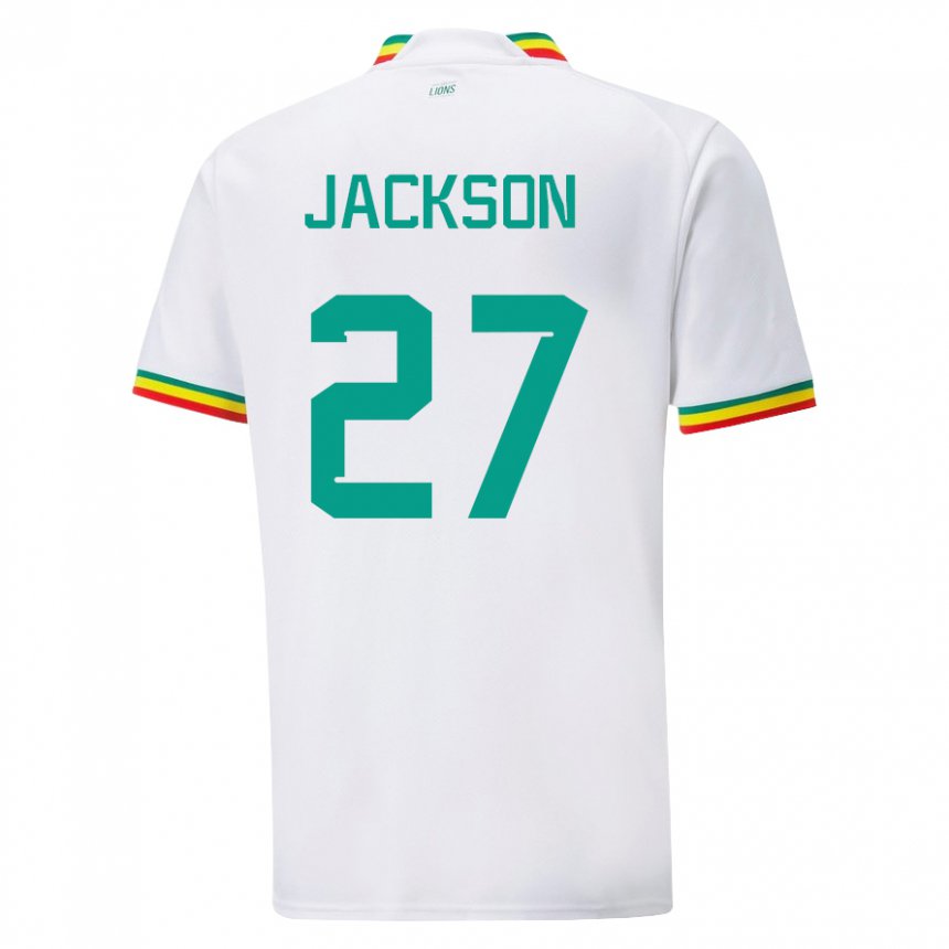 Damen Senegalesische Nicolas Jackson #27 Weiß Heimtrikot Trikot 22-24 T-shirt Österreich