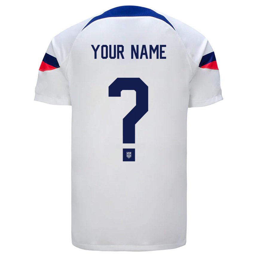 Damen Us-amerikanische Ihren Namen #0 Weiß Heimtrikot Trikot 22-24 T-shirt Österreich