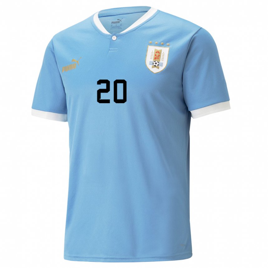 Damen Uruguayische Diego Rossi #20 Blau Heimtrikot Trikot 22-24 T-shirt Österreich