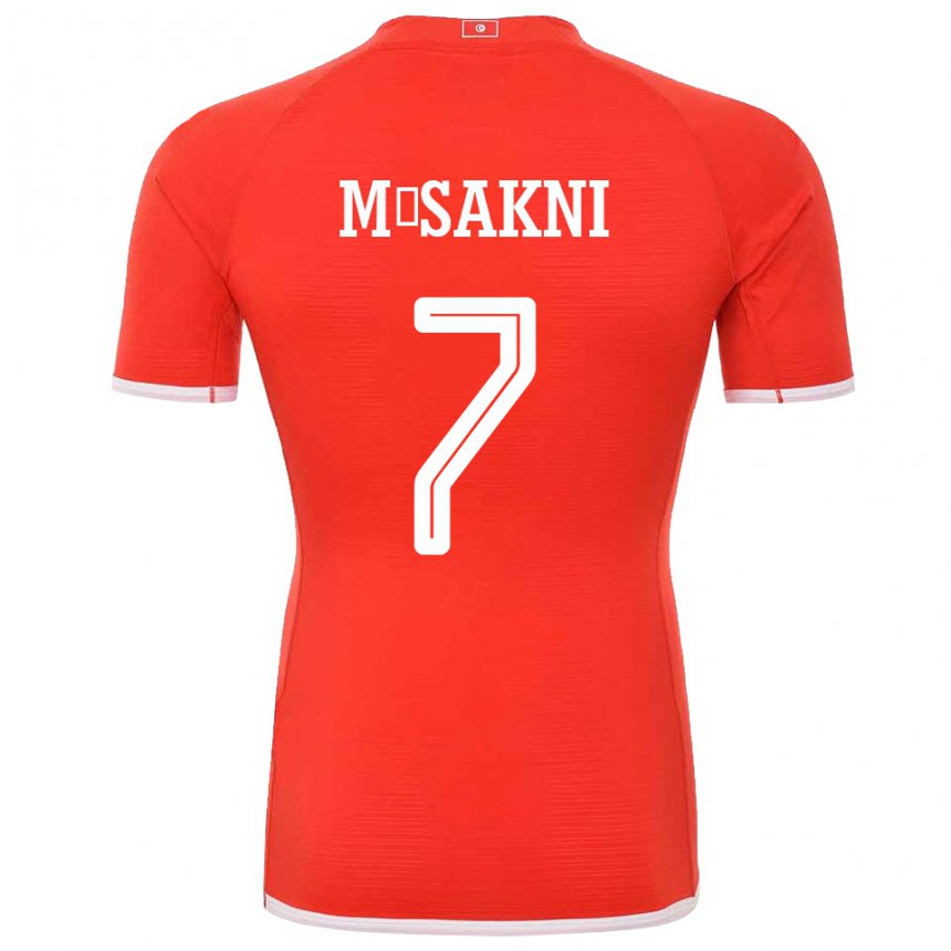 Damen Tunesische Youssef M Sakni #7 Rot Heimtrikot Trikot 22-24 T-shirt Österreich