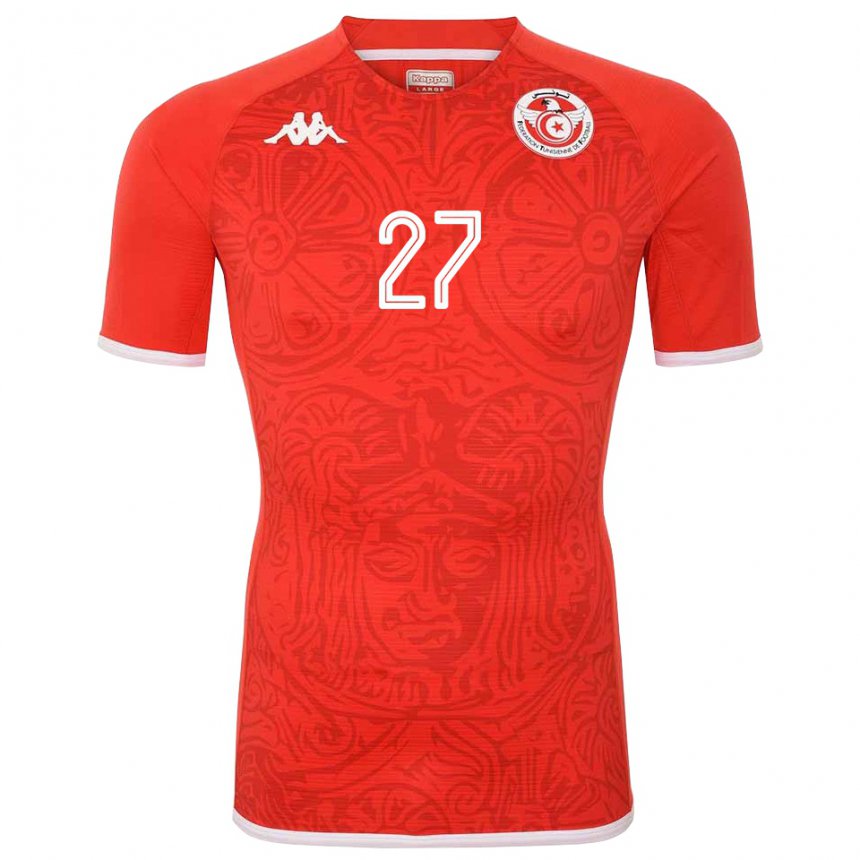 Damen Tunesische Issam Jebali #27 Rot Heimtrikot Trikot 22-24 T-shirt Österreich