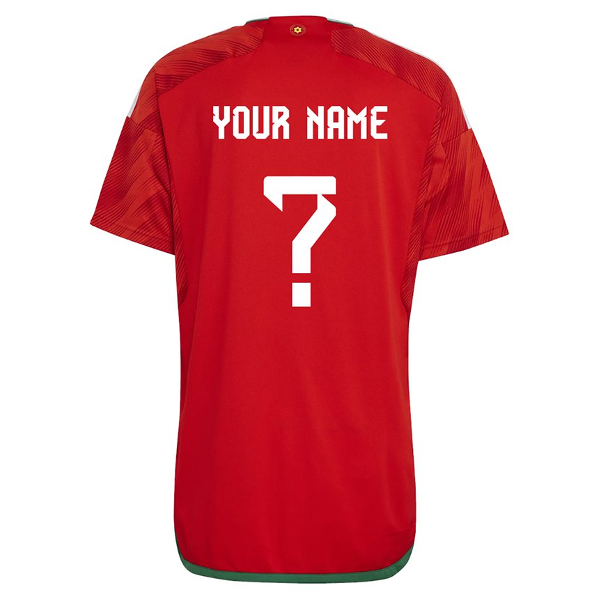 Damen Walisische Ihren Namen #0 Rot Heimtrikot Trikot 22-24 T-shirt Österreich