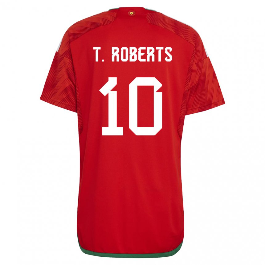 Damen Walisische Tyler Roberts #10 Rot Heimtrikot Trikot 22-24 T-shirt Österreich