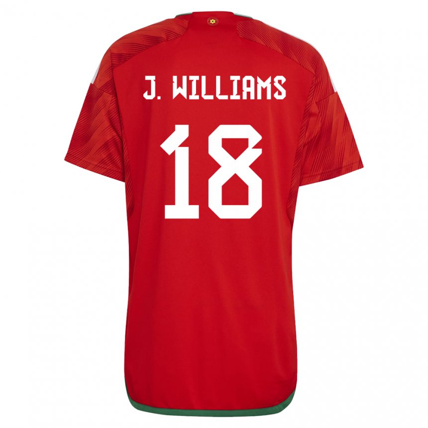 Damen Walisische Jonathan Williams #18 Rot Heimtrikot Trikot 22-24 T-shirt Österreich