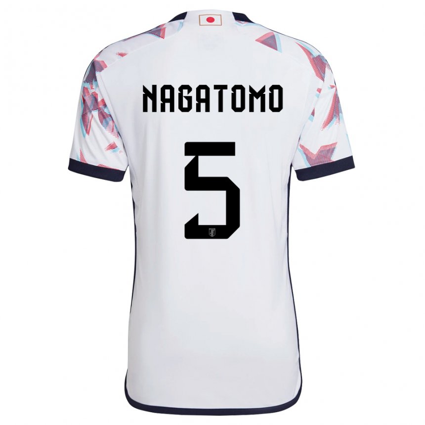 Damen Japanische Yuto Nagatomo #5 Weiß Auswärtstrikot Trikot 22-24 T-shirt Österreich