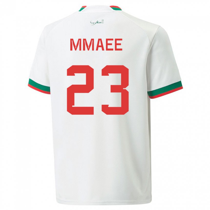 Damen Marokkanische Ryan Mmaee #23 Weiß Auswärtstrikot Trikot 22-24 T-shirt Österreich
