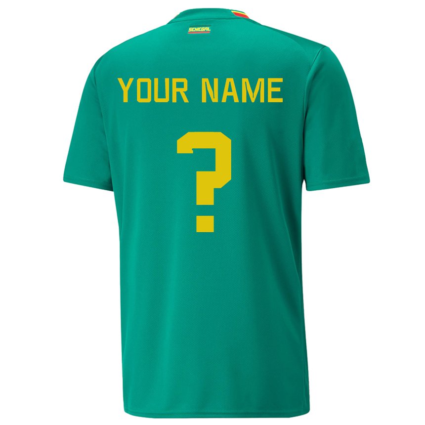 Damen Senegalesische Ihren Namen #0 Grün Auswärtstrikot Trikot 22-24 T-shirt Österreich