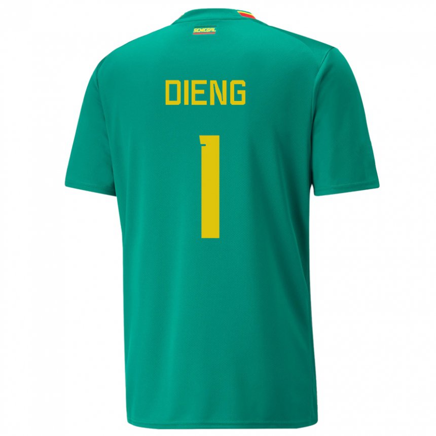 Damen Senegalesische Timothy Dieng #1 Grün Auswärtstrikot Trikot 22-24 T-shirt Österreich