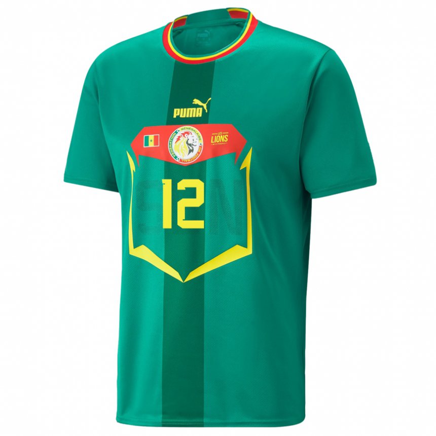 Damen Senegalesische Fode Ballo-toure #12 Grün Auswärtstrikot Trikot 22-24 T-shirt Österreich