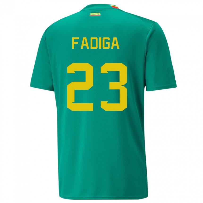 Damen Senegalesische Noah Fadiga #23 Grün Auswärtstrikot Trikot 22-24 T-shirt Österreich
