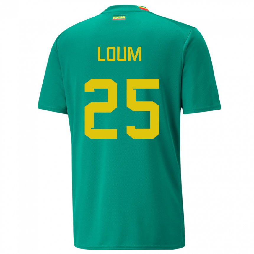 Damen Senegalesische Mamadou Loum #25 Grün Auswärtstrikot Trikot 22-24 T-shirt Österreich