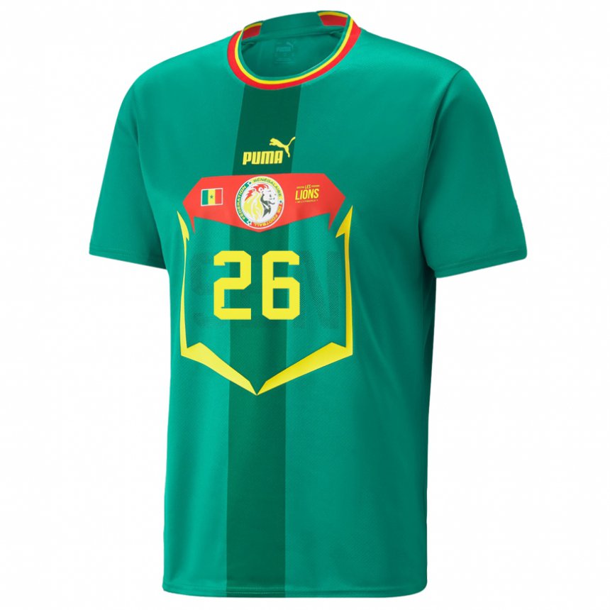 Damen Senegalesische Pape Gueye #26 Grün Auswärtstrikot Trikot 22-24 T-shirt Österreich