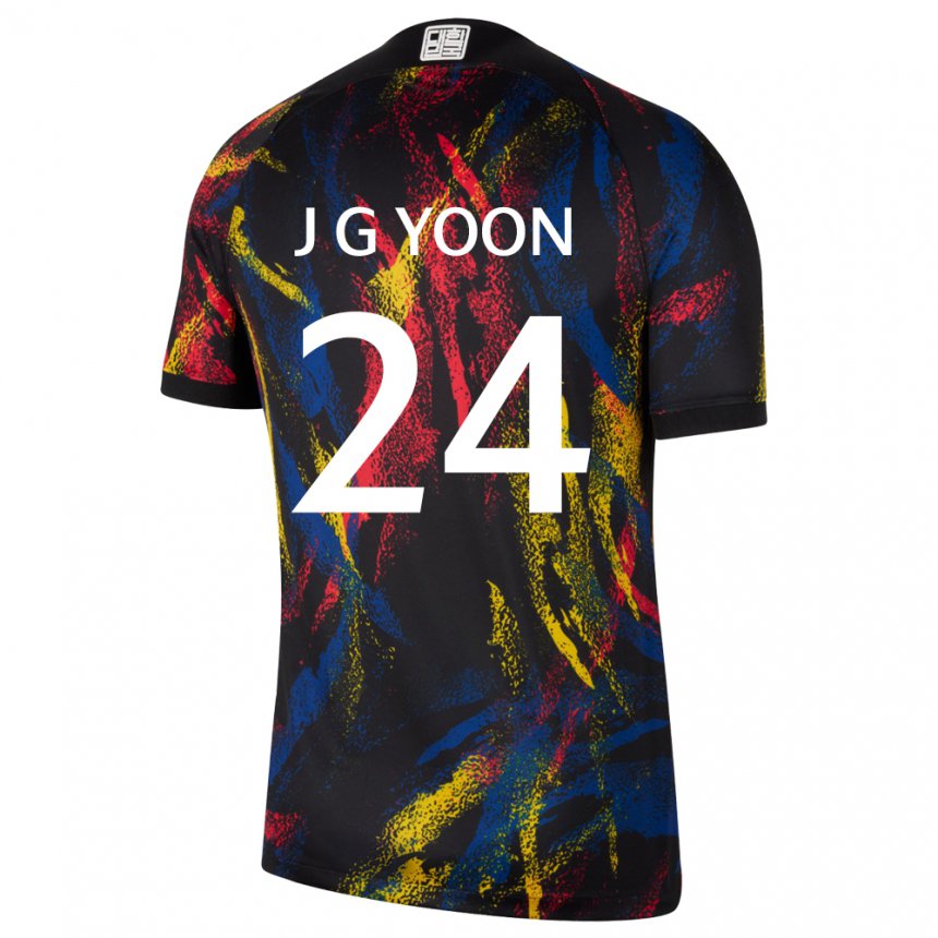 Damen Südkoreanische Jong-gyu Yoon #24 Mehrfarbig Auswärtstrikot Trikot 22-24 T-shirt Österreich