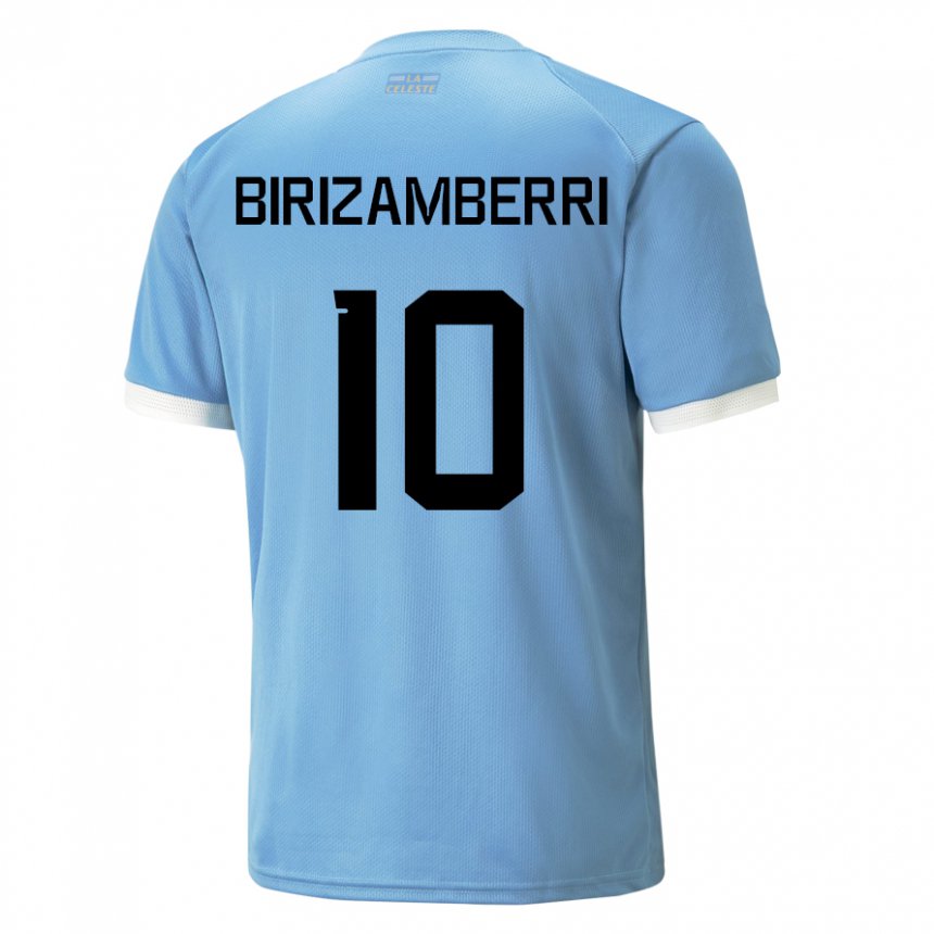 Kinder Uruguayische Carolina Birizamberri #10 Blau Heimtrikot Trikot 22-24 T-shirt Österreich