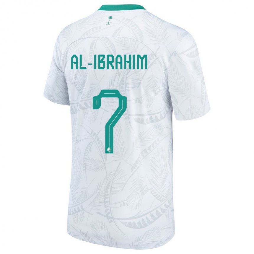 Kinder Saudi-arabische Noura Al Ibrahim #7 Weiß Heimtrikot Trikot 22-24 T-shirt Österreich