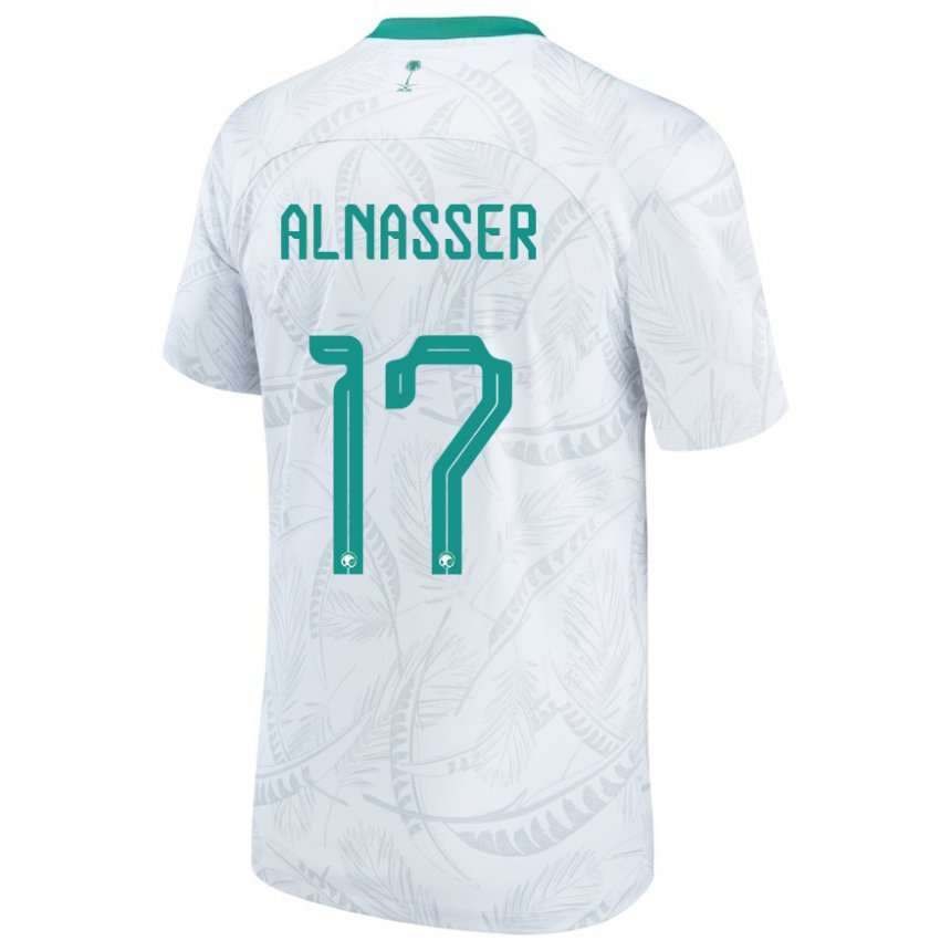 Kinder Saudi-arabische Saad Alnasser #17 Weiß Heimtrikot Trikot 22-24 T-shirt Österreich