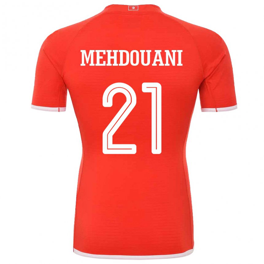Kinder Tunesische Firas Mehdouani #21 Rot Heimtrikot Trikot 22-24 T-shirt Österreich