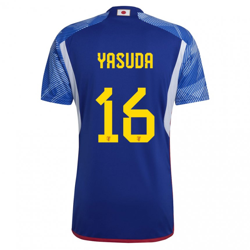 Kinder Japanische Kenshin Yasuda #16 Königsblau Heimtrikot Trikot 22-24 T-shirt Österreich