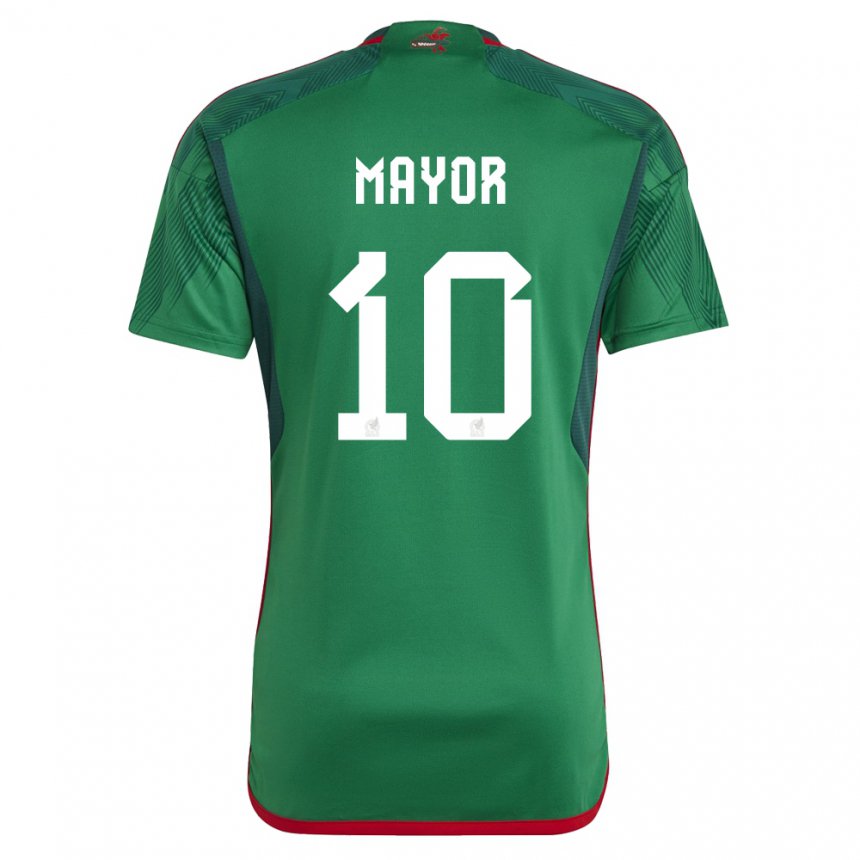 Kinder Mexikanische Stephany Mayor #10 Grün Heimtrikot Trikot 22-24 T-shirt Österreich