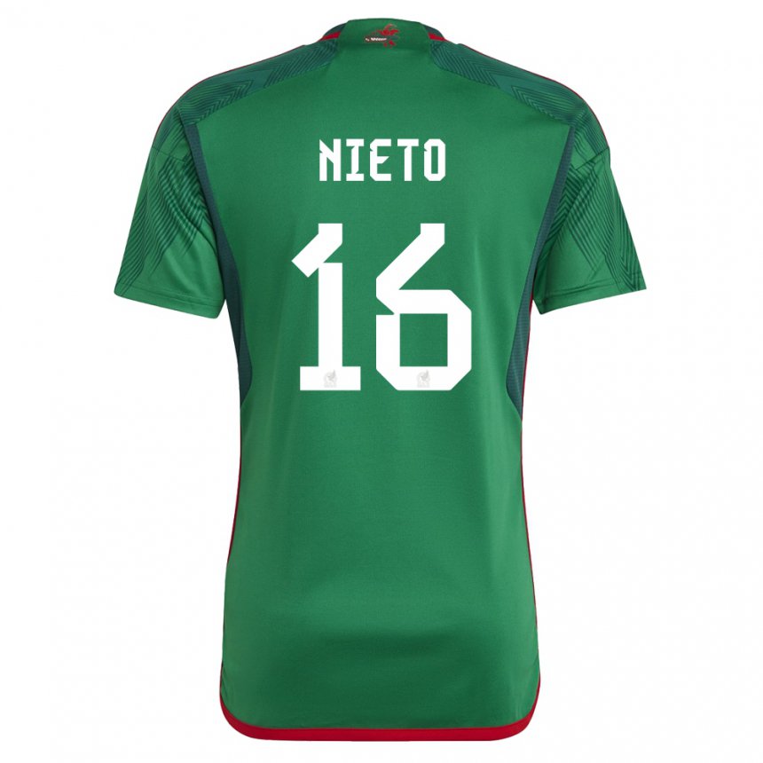 Kinder Mexikanische Karla Nieto #16 Grün Heimtrikot Trikot 22-24 T-shirt Österreich