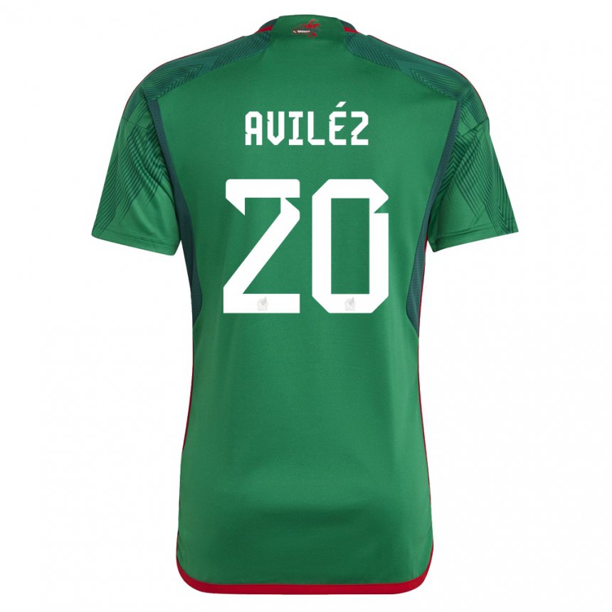 Kinder Mexikanische Aylin Avilez #20 Grün Heimtrikot Trikot 22-24 T-shirt Österreich