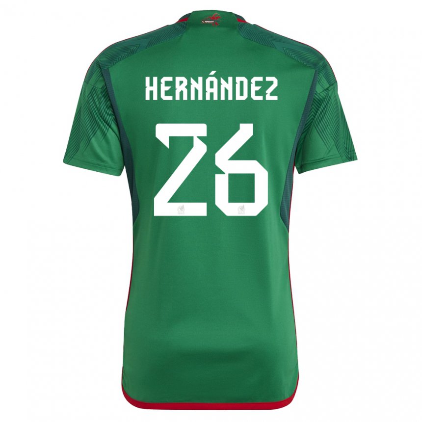 Kinder Mexikanische Nicolette Hernandez #26 Grün Heimtrikot Trikot 22-24 T-shirt Österreich
