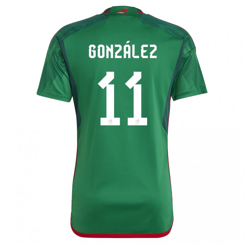Kinder Mexikanische Bryan Gonzalez #11 Grün Heimtrikot Trikot 22-24 T-shirt Österreich