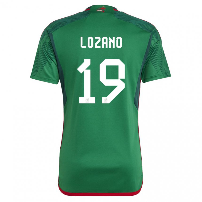 Kinder Mexikanische Esteban Lozano #19 Grün Heimtrikot Trikot 22-24 T-shirt Österreich