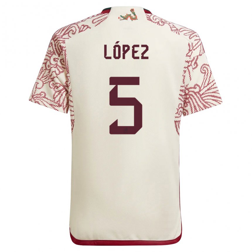 Kinder Mexikanische Jimena Lopez #5 Wunder Weiß Rot Auswärtstrikot Trikot 22-24 T-shirt Österreich
