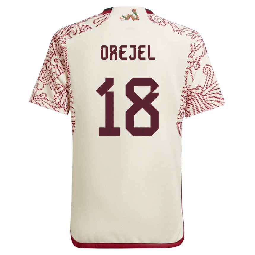 Kinder Mexikanische Jocelyn Orejel #18 Wunder Weiß Rot Auswärtstrikot Trikot 22-24 T-shirt Österreich