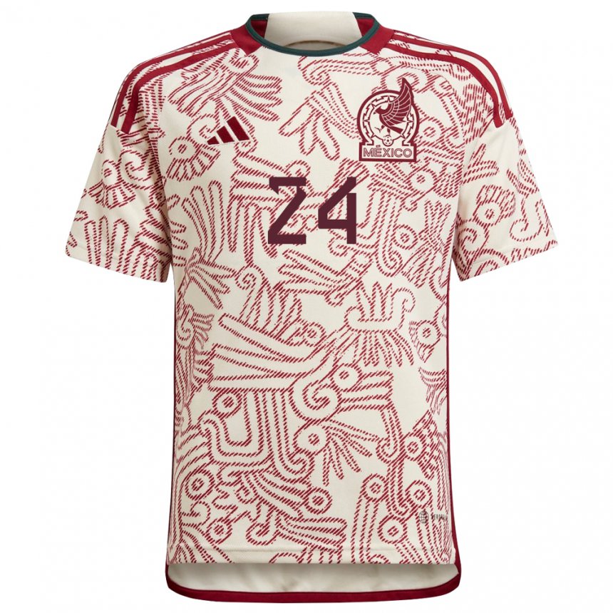 Kinder Mexikanische Scarlett Camberos #24 Wunder Weiß Rot Auswärtstrikot Trikot 22-24 T-shirt Österreich