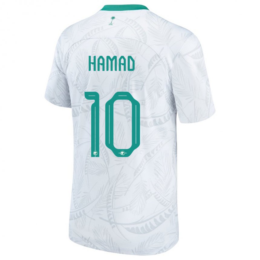 Herren Saudi-arabische Sarah Hamad #10 Weiß Heimtrikot Trikot 22-24 T-shirt Österreich
