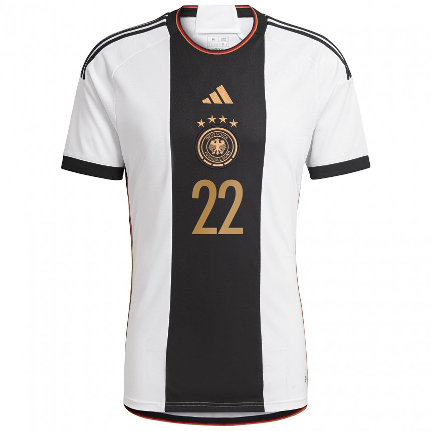 Herren Deutsche Jule Brand #22 Weiß Schwarz Heimtrikot Trikot 22-24 T-shirt Österreich