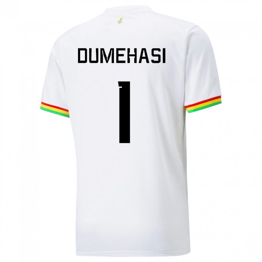 Herren Ghanaische Fafali Dumehasi #1 Weiß Heimtrikot Trikot 22-24 T-shirt Österreich