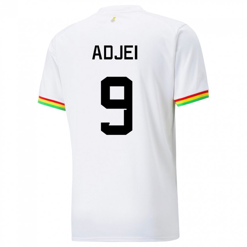 Herren Ghanaische Vivian Adjei #9 Weiß Heimtrikot Trikot 22-24 T-shirt Österreich