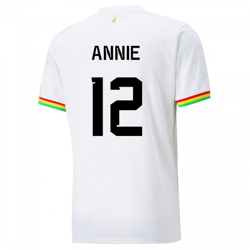 Herren Ghanaische Henrietta Annie #12 Weiß Heimtrikot Trikot 22-24 T-shirt Österreich