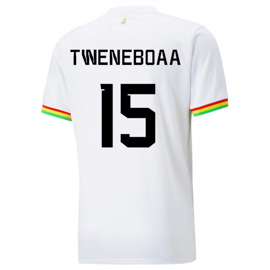 Herren Ghanaische Justice Tweneboaa #15 Weiß Heimtrikot Trikot 22-24 T-shirt Österreich
