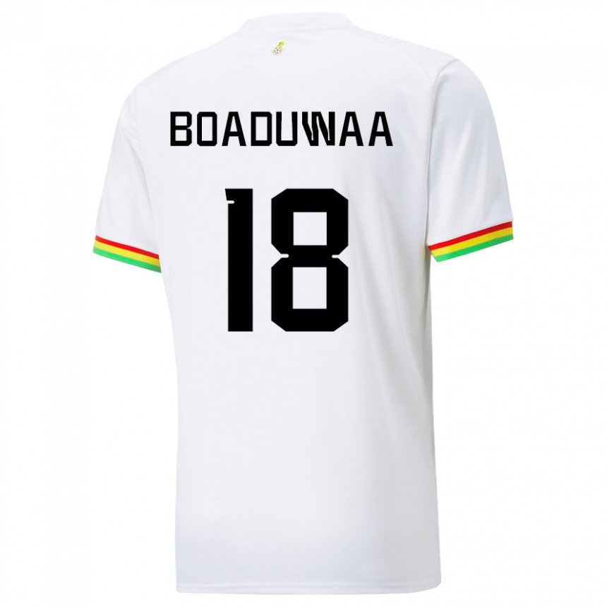 Herren Ghanaische Doris Boaduwaa #18 Weiß Heimtrikot Trikot 22-24 T-shirt Österreich