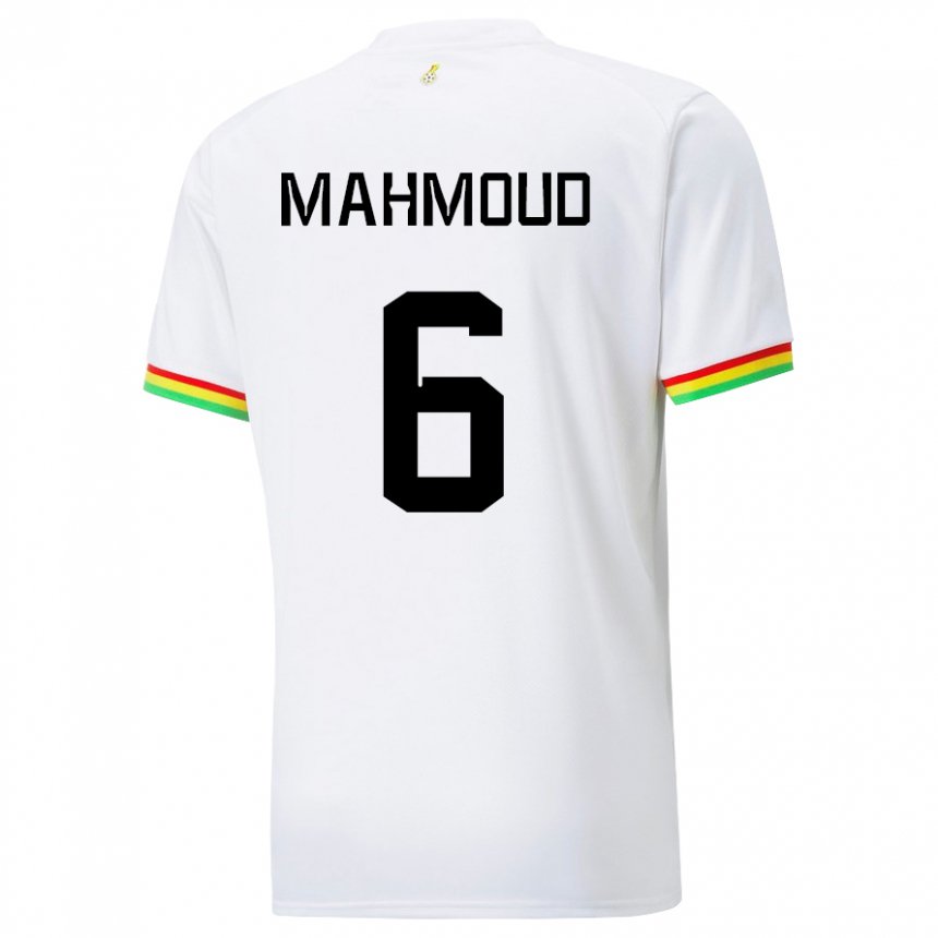 Herren Ghanaische Mohaison Mahmoud #6 Weiß Heimtrikot Trikot 22-24 T-shirt Österreich
