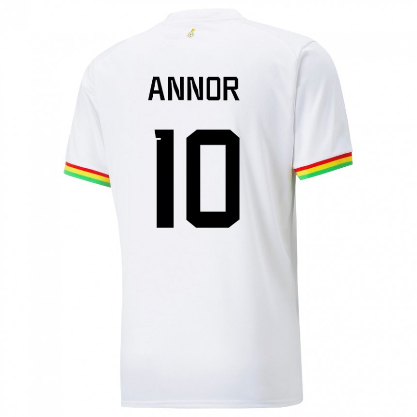 Herren Ghanaische Emmanuel Annor #10 Weiß Heimtrikot Trikot 22-24 T-shirt Österreich