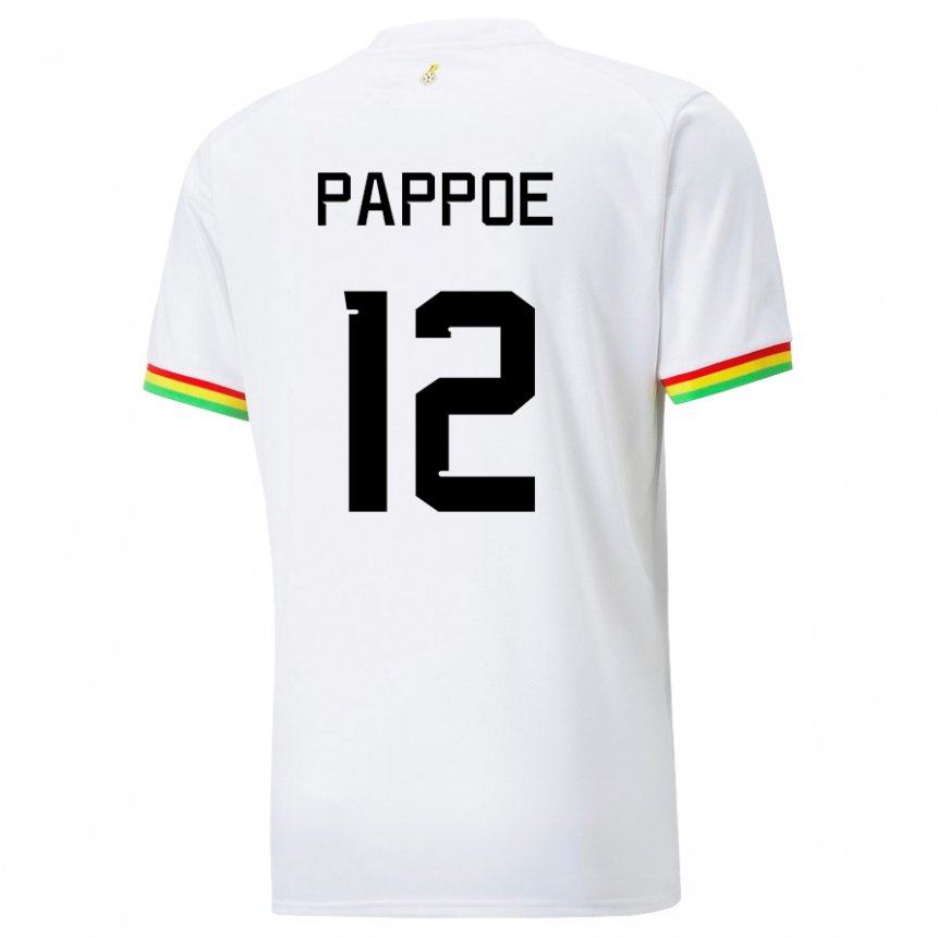 Herren Ghanaische Isaac Pappoe #12 Weiß Heimtrikot Trikot 22-24 T-shirt Österreich