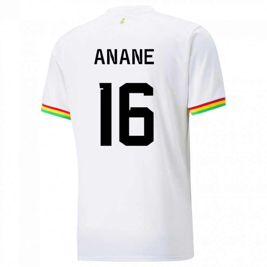 Herren Ghanaische Vincent Anane #16 Weiß Heimtrikot Trikot 22-24 T-shirt Österreich