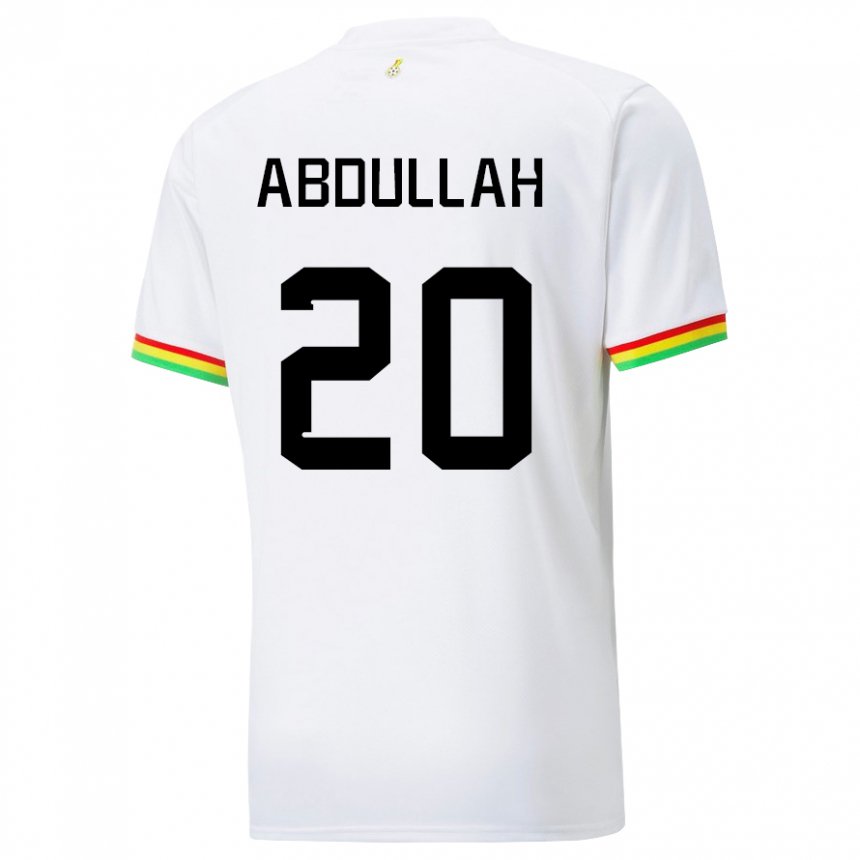 Herren Ghanaische Razak Abdullah #20 Weiß Heimtrikot Trikot 22-24 T-shirt Österreich