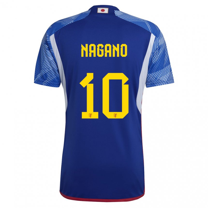 Herren Japanische Fuka Nagano #10 Königsblau Heimtrikot Trikot 22-24 T-shirt Österreich