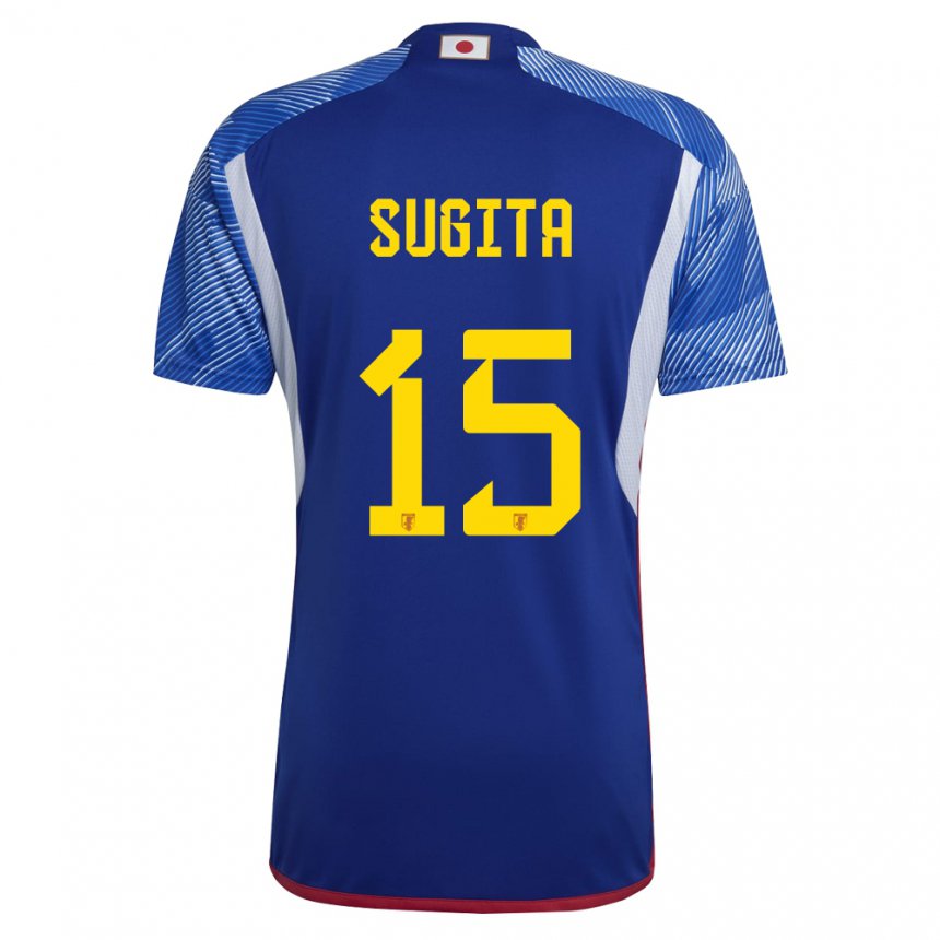 Herren Japanische Hina Sugita #15 Königsblau Heimtrikot Trikot 22-24 T-shirt Österreich