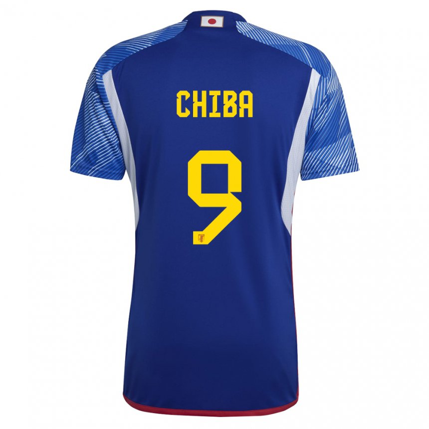 Herren Japanische Kanta Chiba #9 Königsblau Heimtrikot Trikot 22-24 T-shirt Österreich