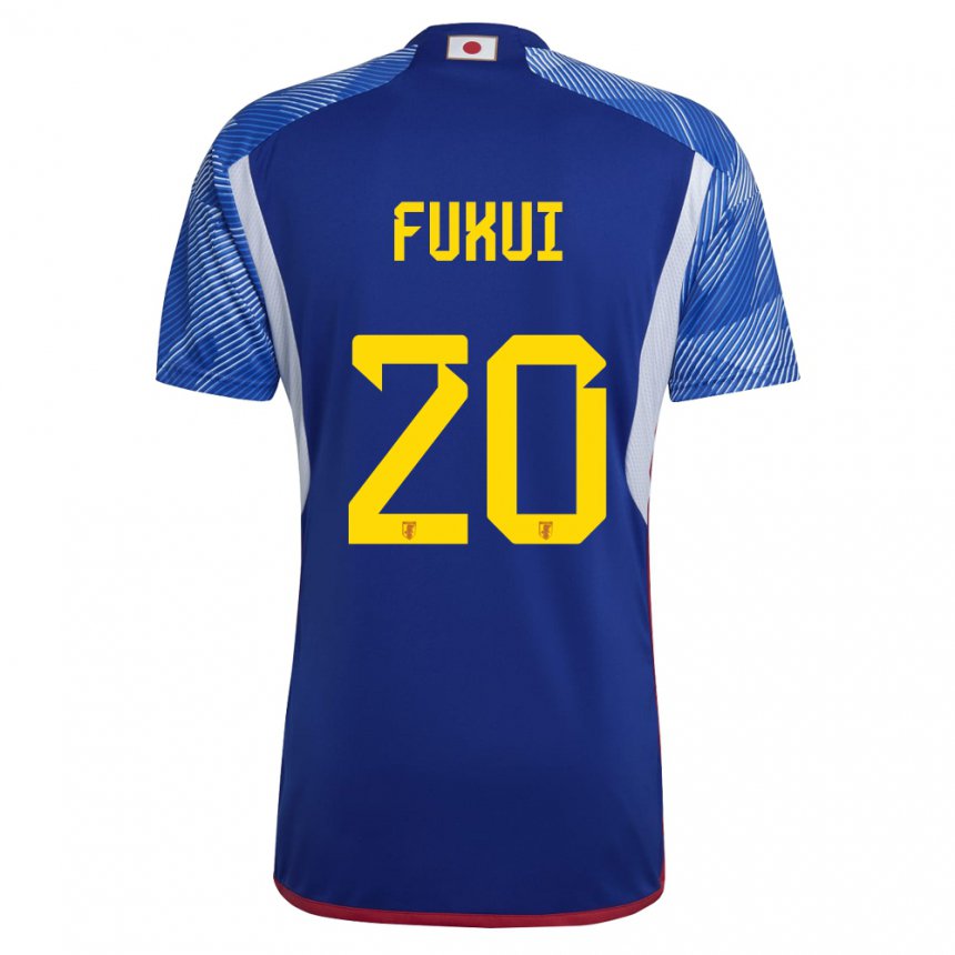 Herren Japanische Taichi Fukui #20 Königsblau Heimtrikot Trikot 22-24 T-shirt Österreich