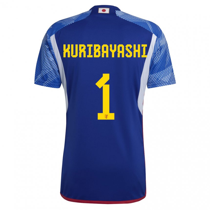Herren Japanische Hayato Kuribayashi #1 Königsblau Heimtrikot Trikot 22-24 T-shirt Österreich