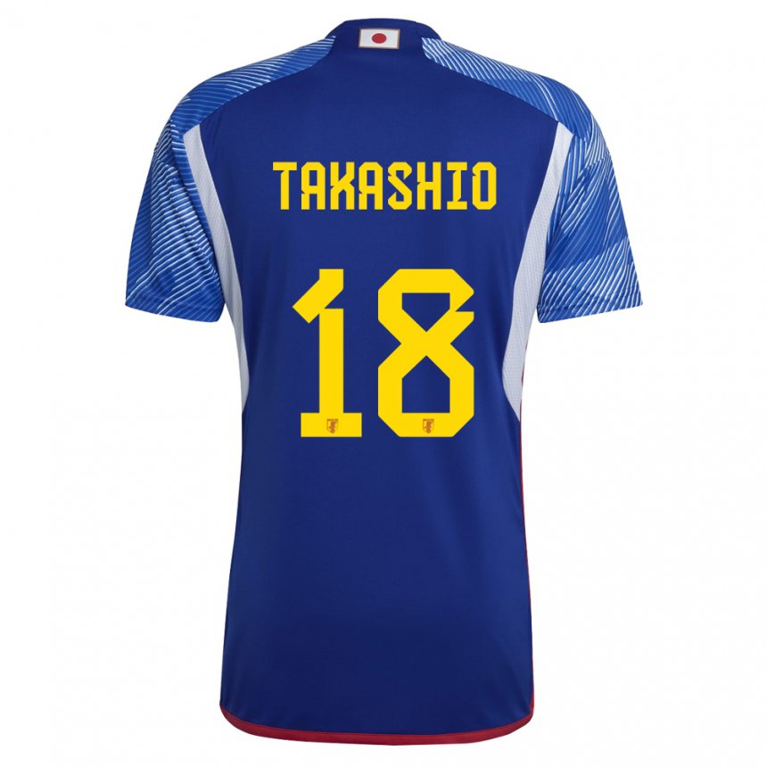 Herren Japanische Hayase Takashio #18 Königsblau Heimtrikot Trikot 22-24 T-shirt Österreich